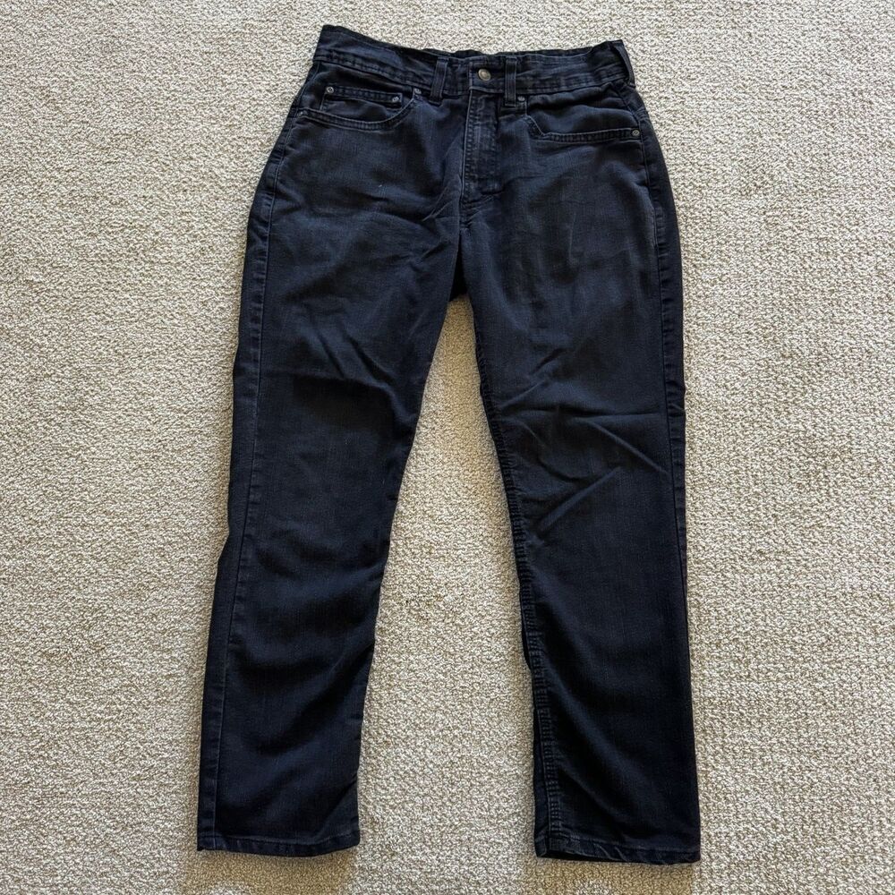 Origin USA Mens Fighter Fit Jeans Denim Pants Black Size 30x28